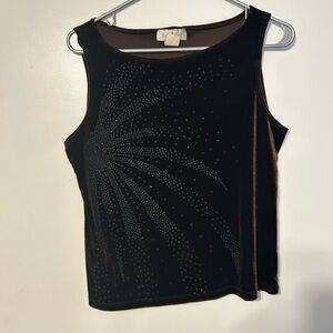 VINTAGE CRUSHED VELVET TANK TOP